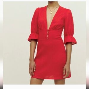 REFORMATION Semi Linen Mini Dress ❤️❤️❤️
